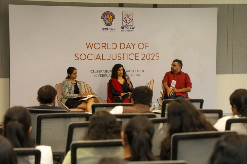 Insiyah Vahanvaty, giving a lecture at BITS Mumbai.